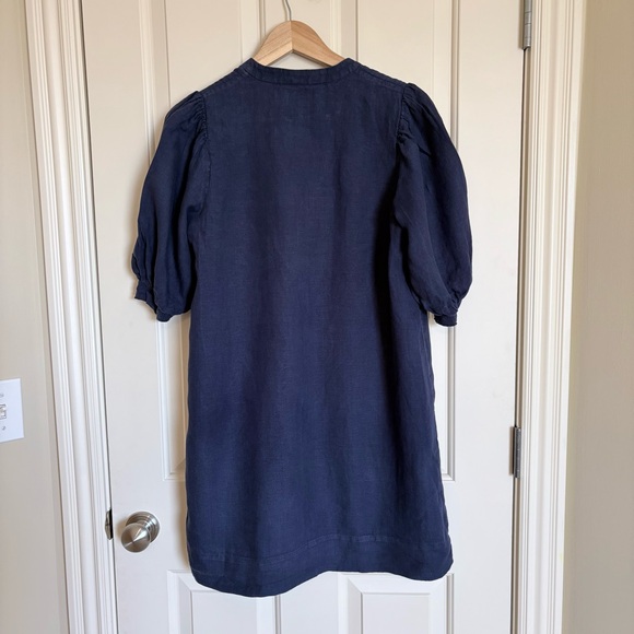 Lilly Pulitzer Mialeigh Lagoon Linen Blue Dress Size 6 - Picture 2 of 6